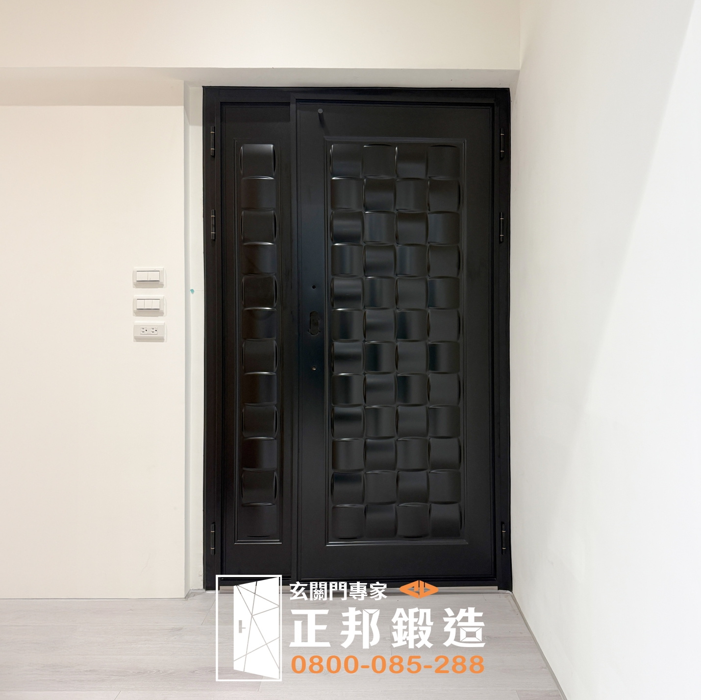 C9B-2033 (烤漆顏色FR-9622) 台中換門 乾式施工 (1)