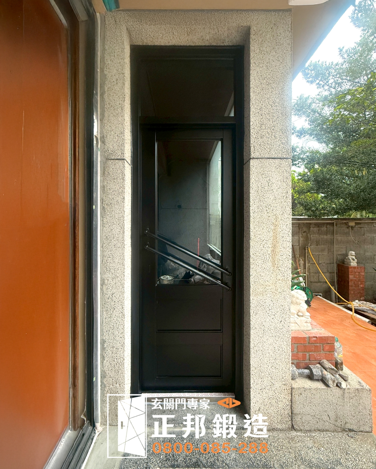 C9B-1076 (烤漆顏色FR-9622) 花蓮換門安裝 (1)