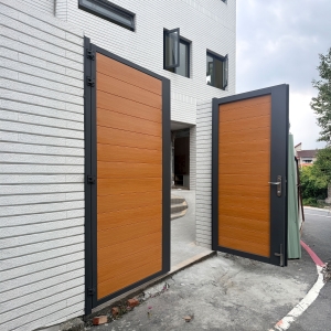 木紋烤漆雙開庭院門C9C-4061