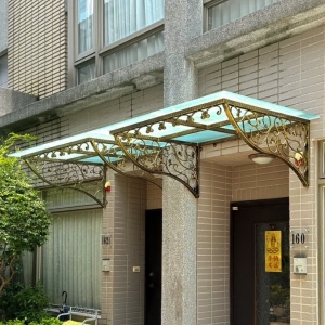 噴砂玻璃雨遮C9G-1046