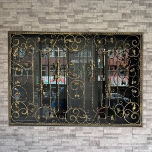 歐式花樣復古金防盜窗C9D-1071