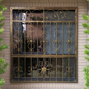 復古金造型防盜窗C9D-1070