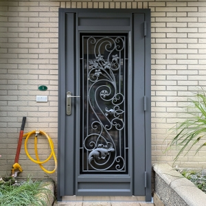 歐式門花玻璃玄關門 C9B-1101