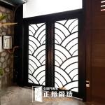 C9B-1096 (烤漆顏色FR-9622)中和包框社區雙開大門