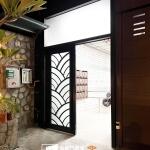 C9B-1096 (烤漆顏色FR-9622)中和包框社區雙開大門