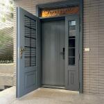 台北文山玻璃玄關門安裝C9B-1078 (烤漆顏色FR-2910) (6)