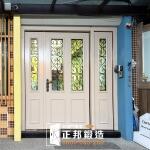 C9B-1098 門面換新 (門扇FR-2457.門花FR-9622) 新竹新做門面換新安裝 (3)