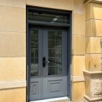 林口玻璃玄關門安裝C9B-1078 (烤漆顏色FR-2910M1) (4)