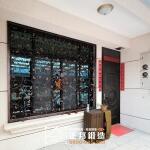 歐式風格紅古銅色防盜鐵窗C9D-1069