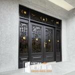 C9B-4014 (烤漆顏色FR-91024)門花(FR-91024+花葉挑金) 花蓮門面換新 (2)