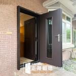 外門C9B-1058內門C9B-2037 (烤漆顏色FR-8679)楊梅雙玄關包框安裝 (1)