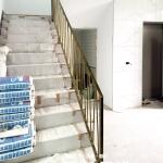 C9E-1056 (鍛造色3804) 桃園復古金屬色室內樓梯扶手安裝 (7)