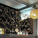 C9D-1018 (鍛造漆顏色紅古銅刷3803)桃園陽台前院欄杆屏風安裝 廠商推薦 (2)