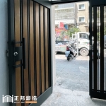 門面超重要【鐵木柵欄大門】一眼就愛上的公寓大門+信箱，信箱公寓大門C9C-4043 台北公寓大門含信箱 (烤漆顏色FR-2910)