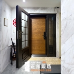 C9B-3004 (烤漆顏色FR-9637M1.柚木色) 台北玄關門換門 換門推薦 (3)