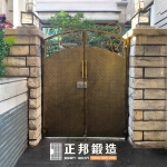 C9C-4060 (含背封版)(顏色3811) 平鎮雙開庭院小門安裝 庭院門 (4)