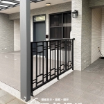 C9F-2078 噴漆黑 新屋透天一樓欄杆圍欄 (2)