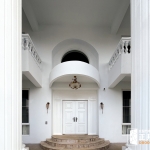 C9B-2068 台北士林豪宅白色雙開大門 烤漆色號FR-1738 (1)