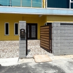 C9C-4049 (紅古銅+美新塑木-柚木色) 桃園花園木頭庭院門 (2)