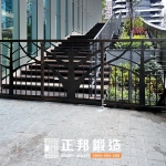 C9C-2077 桃園圖書館鍛造門摺疊鍛造門(古典褐) (12)