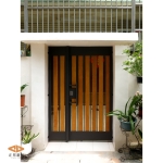 日式庭院門客製價格🌿日式格柵門(FR-81255南方松橡木色)