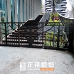 C9C-2077 桃園圖書館鍛造門摺疊鍛造門(古典褐) (11)