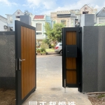 C9C-4051含信箱 (FR-2898G、南方松橡木色) 楊梅庭院門帶信箱 可投放信箱 (4)