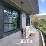 C9D-1061 力行禪寺綠古銅色防盜窗安裝 (3)