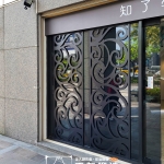 C9D-3020 台北店面窗花 黑消光 (1)