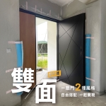 C9B-2066 寫真木紋(烤漆顏色FR-9622 2005) 彰化和美 玄關門安裝