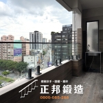 C9F-1014 ST玻璃欄杆(烤漆顏色FR-2898G) 台北士林 不銹鋼玻璃欄杆廠商 (4)