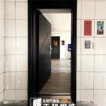 C9B-2066 台北包框(烤漆顏色FR-9622) 玄關門安裝 (2)