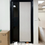 C9B-3019 10茶強化 (FR-96222503灰煙織木) 辦公室大門 住家大門 (5)