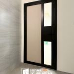 C9B-3019 10茶強化 (FR-96222503灰煙織木) 辦公室大門 住家大門 (3)