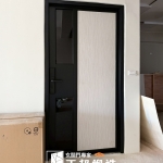 C9B-3019 10茶強化 (FR-96222503灰煙織木) 辦公室大門 住家大門 (1)