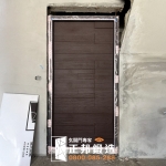 C9A-1088+寫真木紋(2527WB 烤漆顏色FR-8677) 新竹鑄鋁門安裝