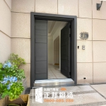 C9A-1088 (烤漆顏色FR-2898) 彰化鑄鋁門安裝 (1)