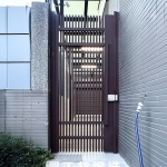 C9C-2067 (烤漆顏色FR-8677G) 庭院格柵門 安裝廠商推薦 (1)