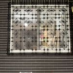 線條造型鐵窗C9D-2016 (烤漆顏色FR-9622M1) 鐵窗花訂製安裝