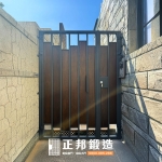 C9C-4027(不含信箱)(FR-2898G、胡桃木色) 新竹庭院門安裝 (3)