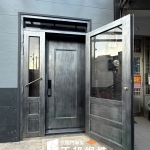 C9B-1076(刷銀龍吐珠連體鎖 斜把手 5光+5茶) C9B-2038苗栗換門廠商推薦 (2)