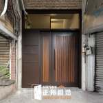 老舊公寓信箱大門翻新 (FR-8675.柚木色)