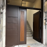 老舊公寓信箱大門翻新 (FR-8675.柚木色)