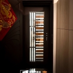 C9B-3008 烤漆顏色FR-8677木紋顏色 R115 桃園龜山大門安裝案例 (2)