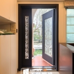 C9B-1025 (烤漆色FR-81255門花3803) 淡水大門安裝案例 (1)