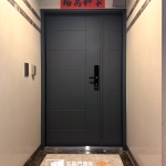 C9B-2001子母烤漆顏色(FR-2910) 新竹大門安裝案例 (1)