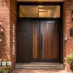 裝修設計參考：正邦鍛造-公寓信箱大門翻新-維多利亞風格別墅，紅磚牆面設計