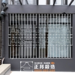 平鎮鐵花窗推薦｜富士山造型復古鐵花窗案例【C9D-2024／噴漆白】