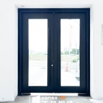 C9B-1055 社區玻璃大門價格 社區大廳玻璃門 (6)