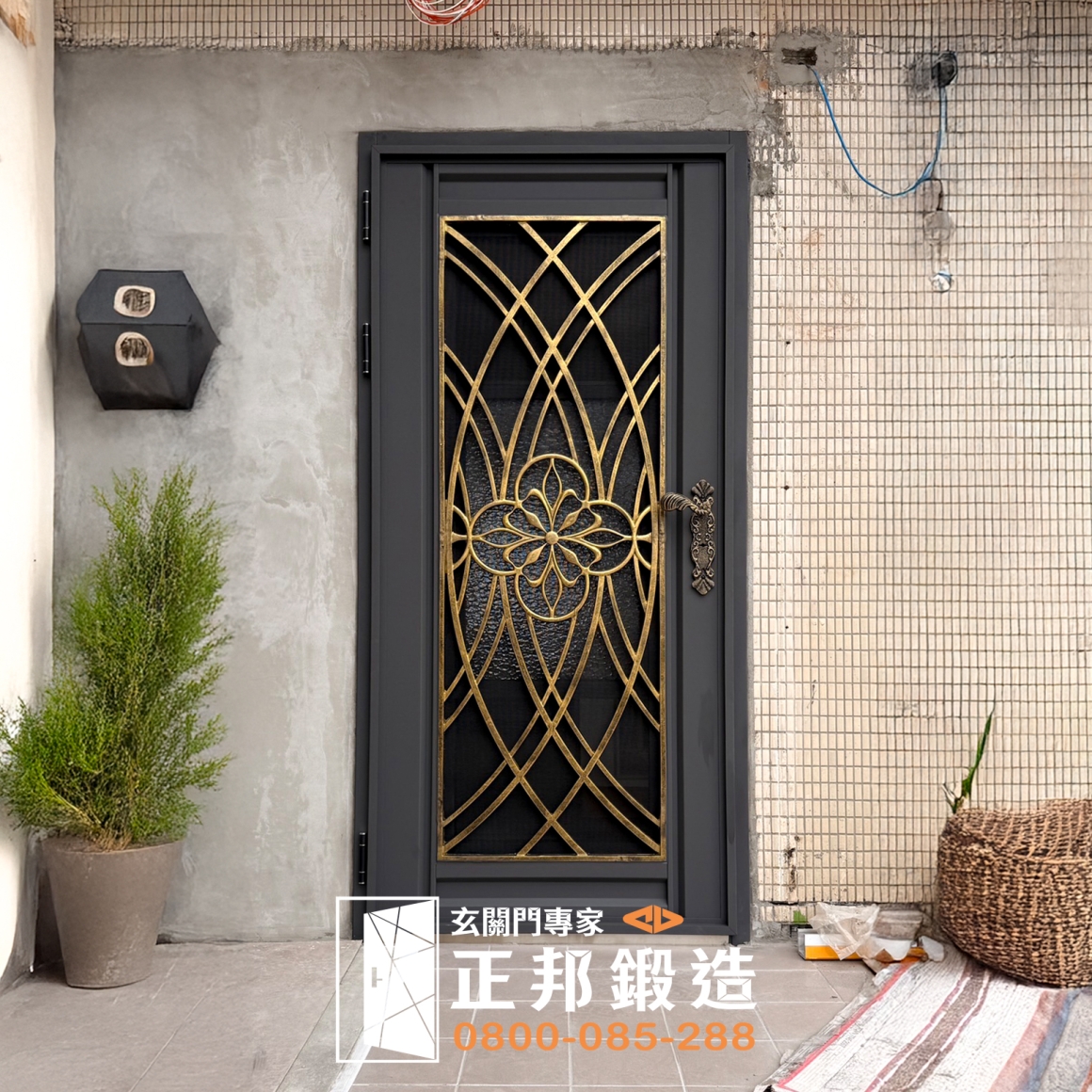 正邦三合一通風門實品拍攝-正面